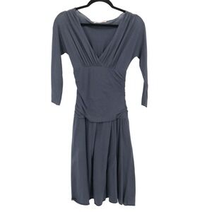 Velvet Dress Women S Blue Elevated Basic Formal Modern Elegant Timeless Polished